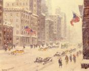 Winter's Day, Fifth Avenue - 盖·卡尔顿·威金斯